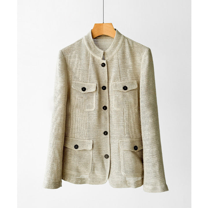 Women’s Fashionable Boucle Jacket with Practical Pockets Mune Fashion