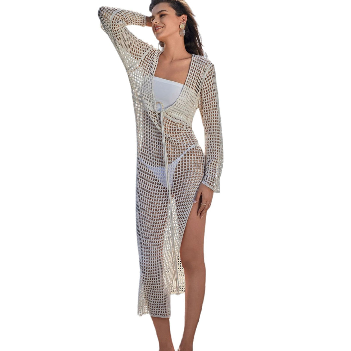 Women's figure-hugging mesh dress with sophisticated pattern Mune Fashion