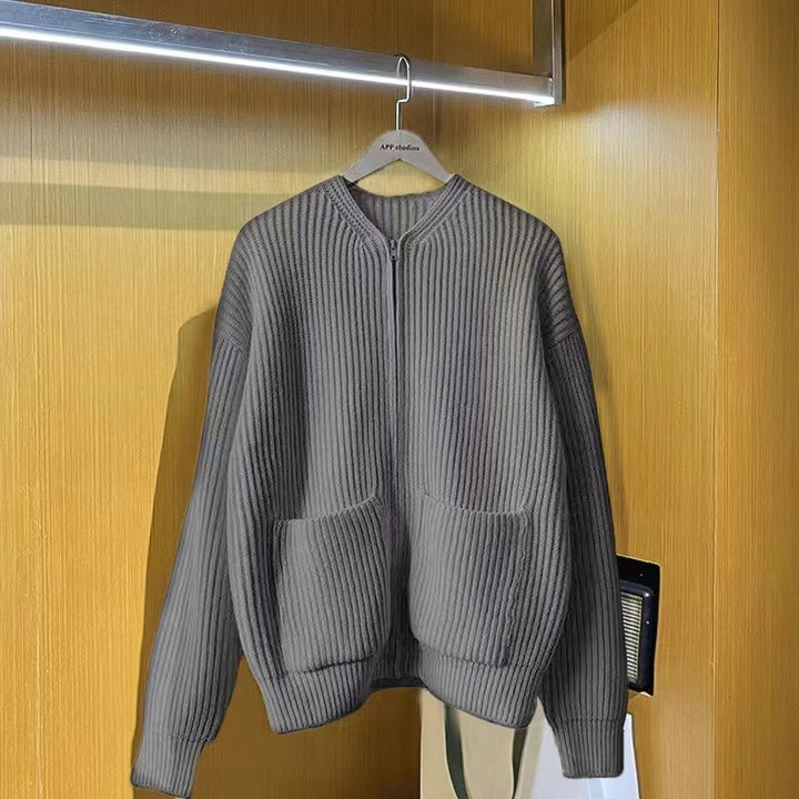 Women's Fashionable Zip Cardigan Mune Fashion