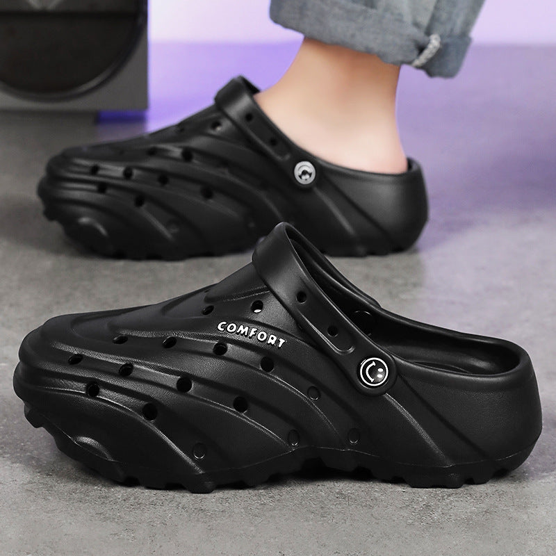 Unisex nan lightweight perforated comfort clogs with ergonomic EVA sole and adjustable heel strap Mune Fashion