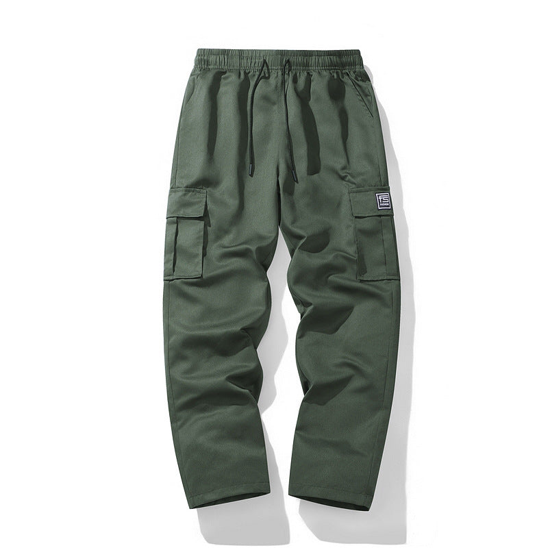 Men's nano technical cargo pants with elastic waistband, drawstring, straight leg, and large flap pockets Mune Fashion