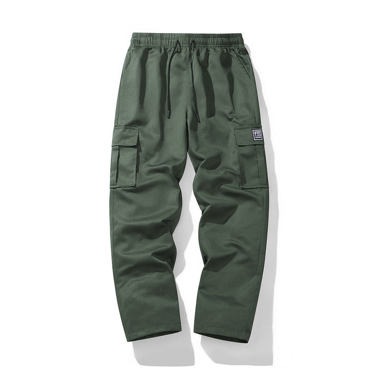 Men's nano technical cargo pants with elastic waistband, drawstring, straight leg, and large flap pockets Mune Fashion