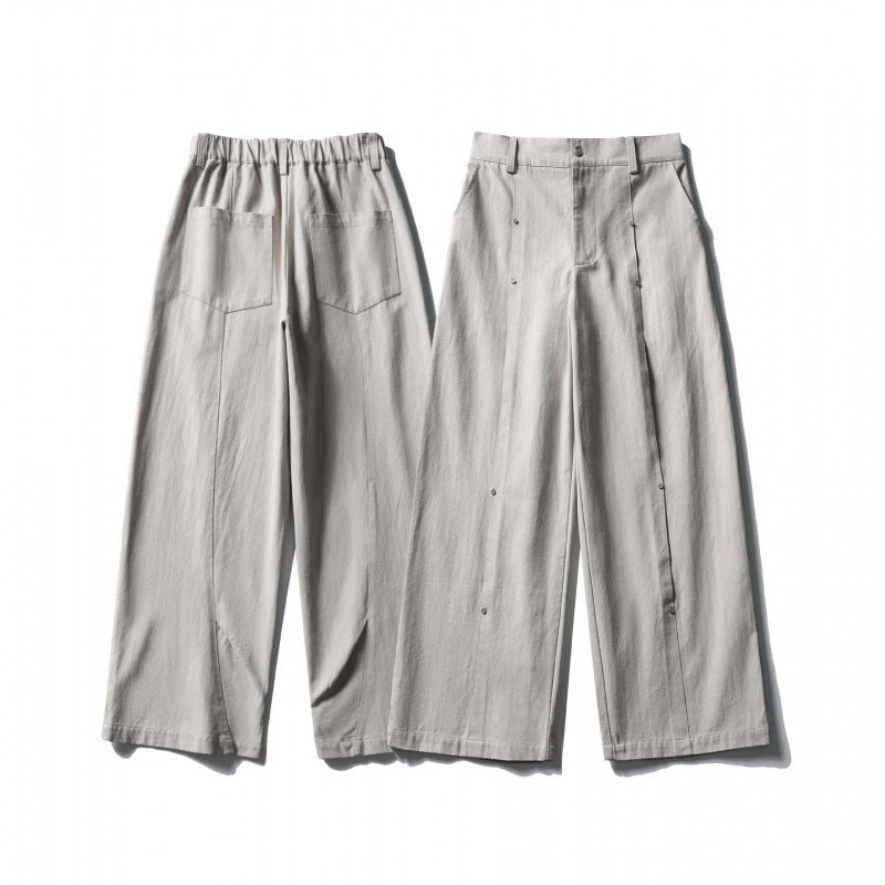 Women Wide High-Waist Culotte Pants made of structured cotton blend Mune Fashion