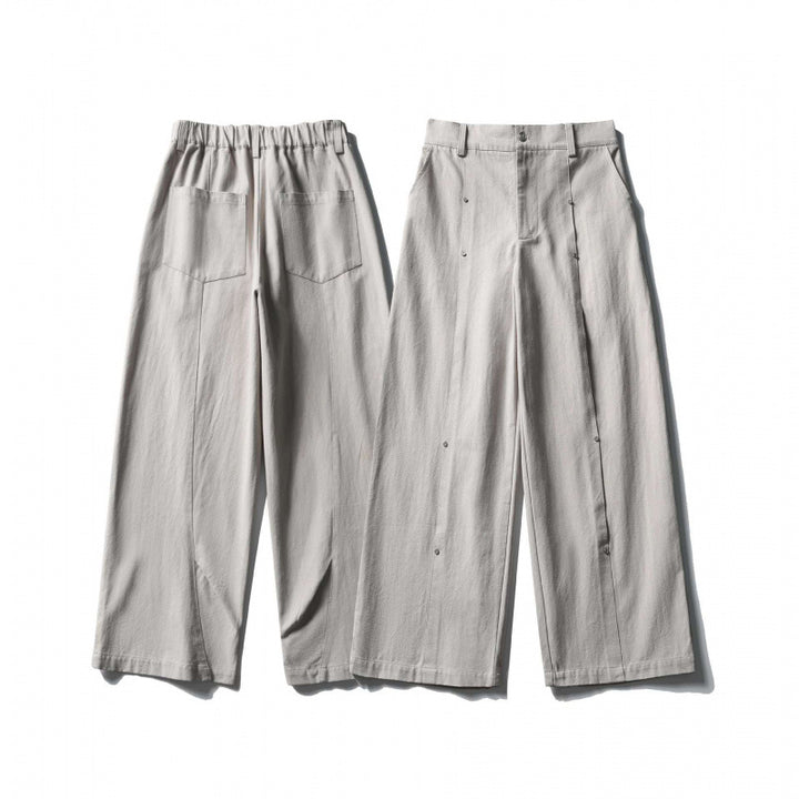 Women Wide High-Waist Culotte Pants made of structured cotton blend Mune Fashion