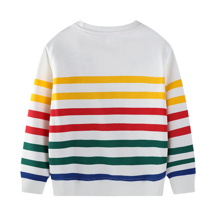 Kids Sweatshirt with Colorful Construction Truck Design Mune Fashion