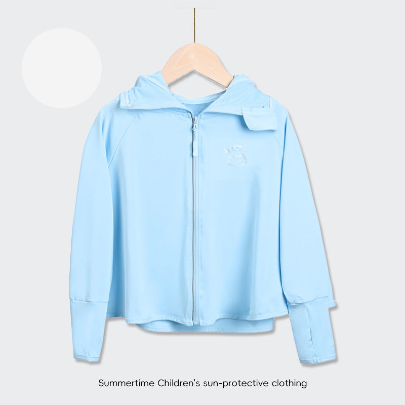 Children's UV protection jacket with hood and lightweight breathable properties Mune Fashion