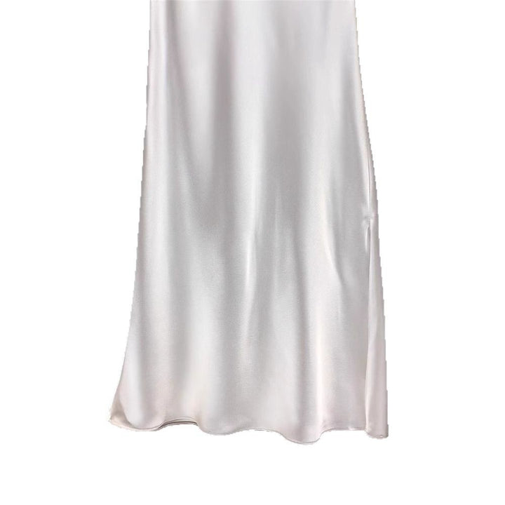 Women Elegant Midi Skirt made of high-quality Satin Mune Fashion