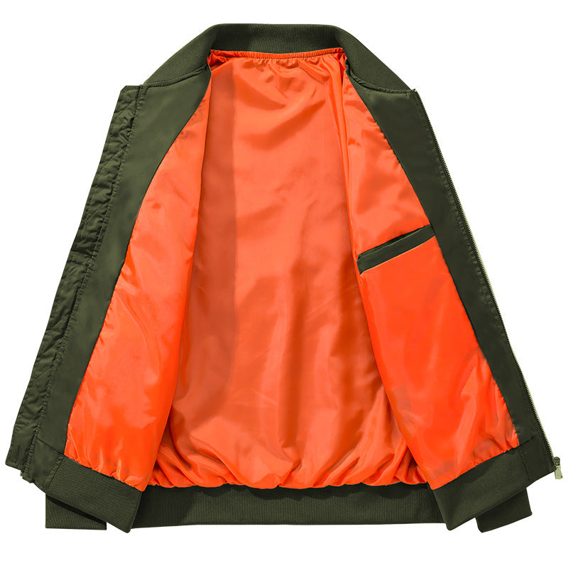 Men's fashionable bomber jacket with high collar and practical zip pockets Mune Fashion