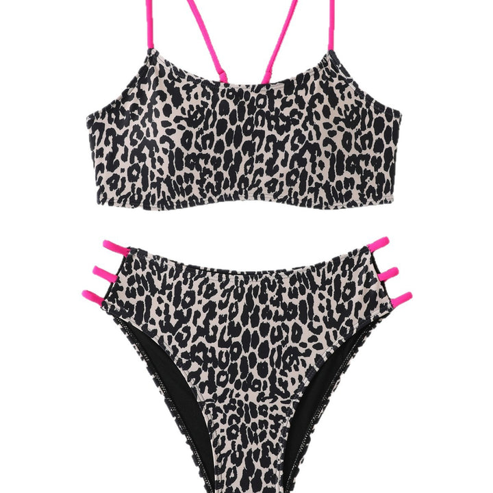 Women's Triangle Bikini with fashionable leopard pattern Mune Fashion