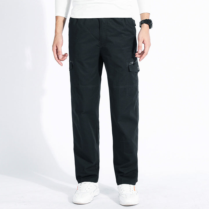 Men's cargo pants with straight leg, reinforced knee areas & patch pockets Mune Fashion