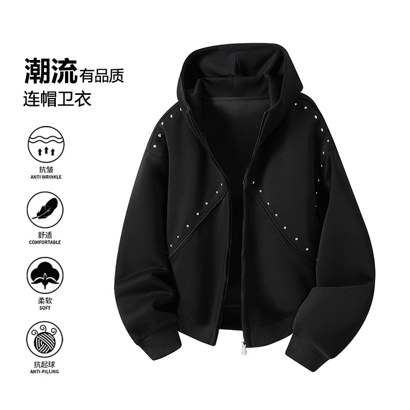 Women's Sporty Sweat Jacket with Ruffles Mune Fashion
