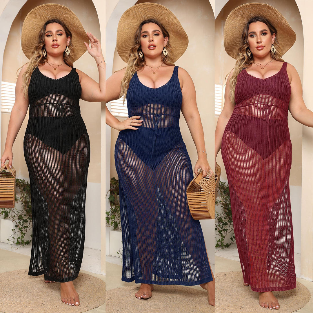 Women's transparent beach dress with side slits Mune Fashion