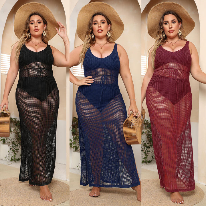Women's transparent beach dress with side slits Mune Fashion