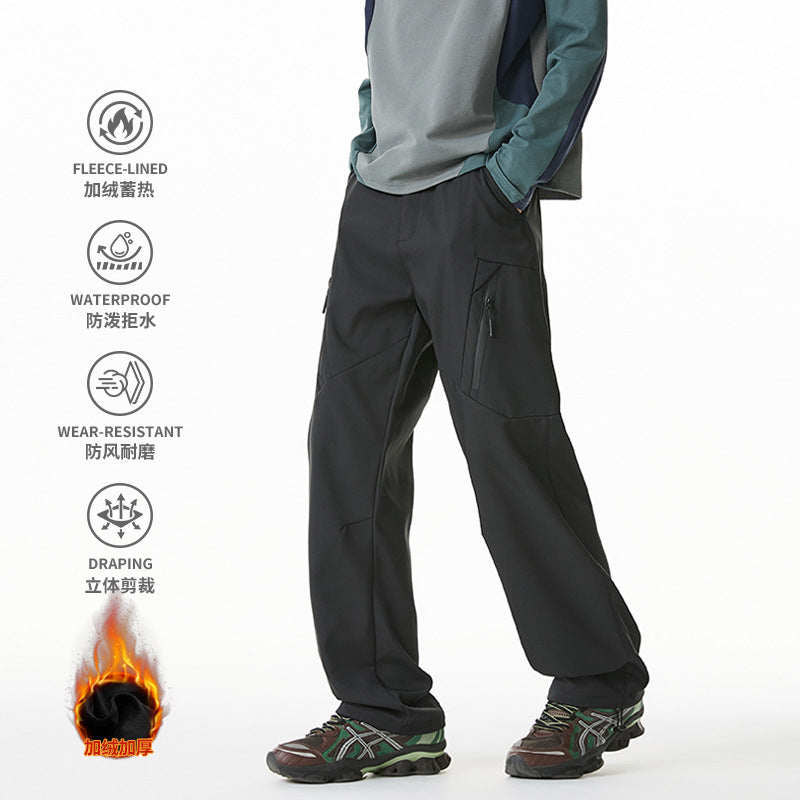 Men's technical cargo pants with zippered thigh pockets, elastic comfort waistband, and adjustable hem Mune Fashion