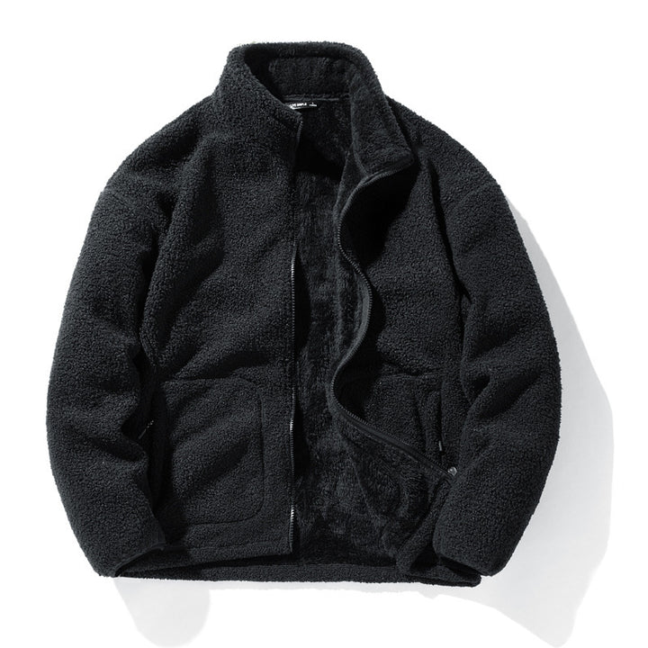 Women's Fleece Jacket with High Collar Mune Fashion