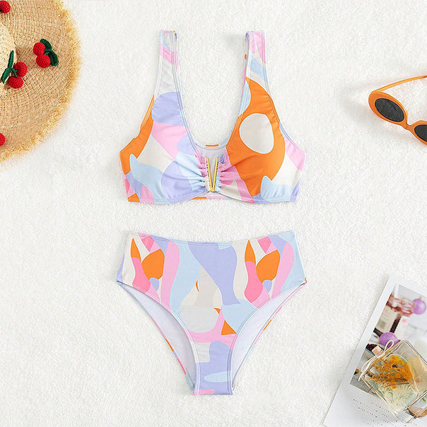 Women's bikini set with stylish V-neck and elegant structured design Mune Fashion