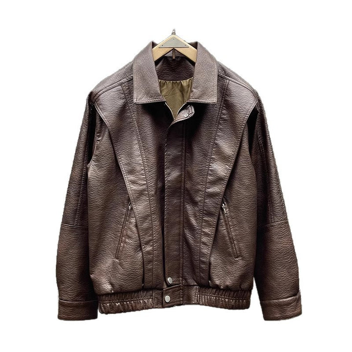Men's Fashion Faux Leather Jacket Mune Fashion 1788342540