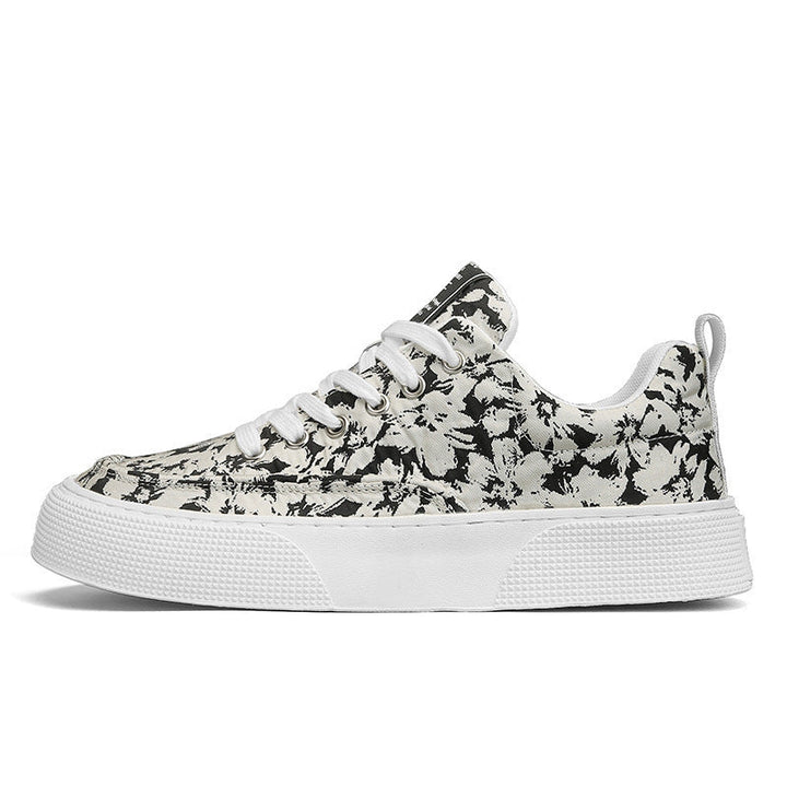 Women's Fashion Sneakers with Floral Pattern and Non-Slip Sole Mune Fashion