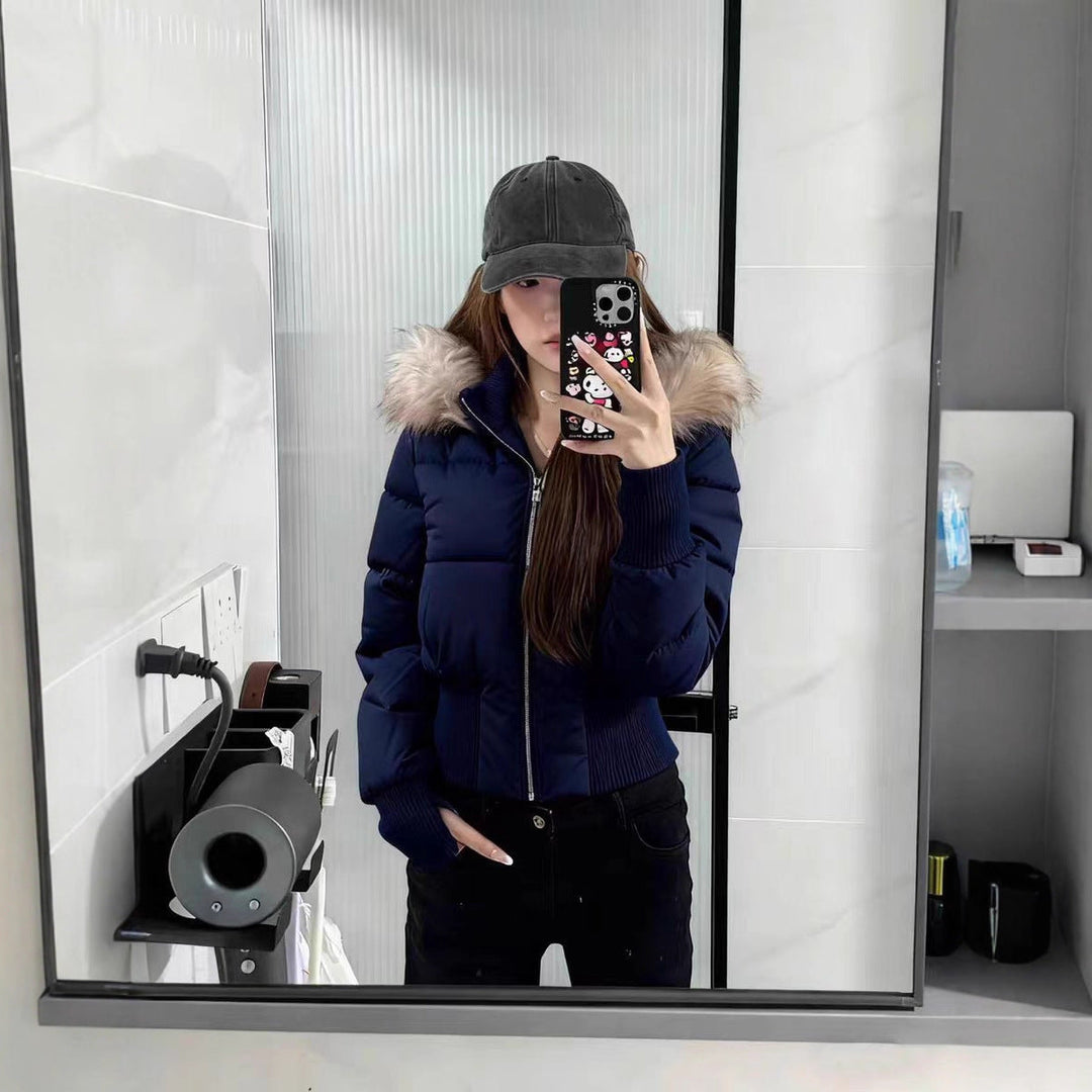 Warm Lightweight Quilted Detachable Hood Winter Jacket Women | Mune Fashion