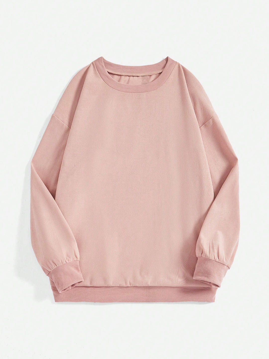 Women oversized sweatshirt with ribbed material and balloon sleeves Mune Fashion