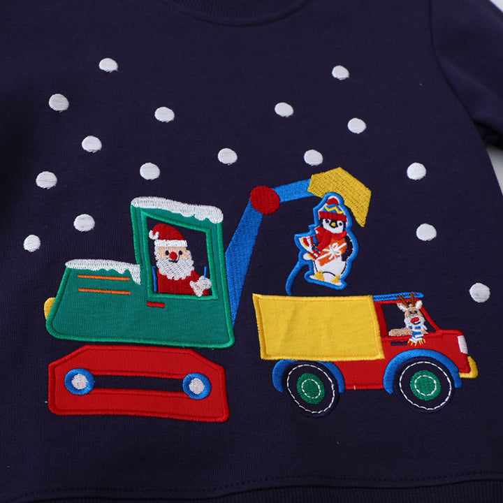 Boys sweatshirt with exciting construction vehicle motif Mune Fashion