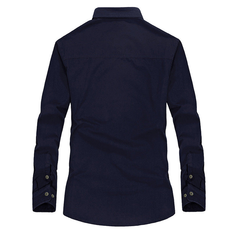 Men's Overshirt-Jacket with Sherpa Lining and Chest Flap Pockets Mune Fashion