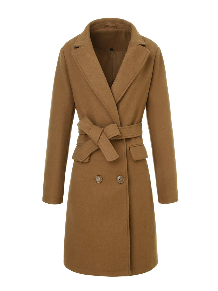 Women's Elegant and Timeless Wrap Coat Mune Fashion