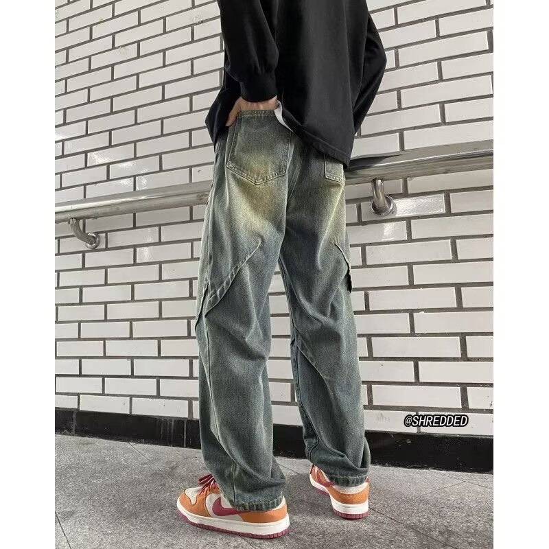 Men's Wide Cut Cargo Jeans Mune Fashion