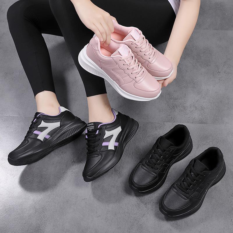 Women's fashionable platform city sneakers with extra soft padded insole, shock-absorbing midsole, and sporty side application Mune Fashion
