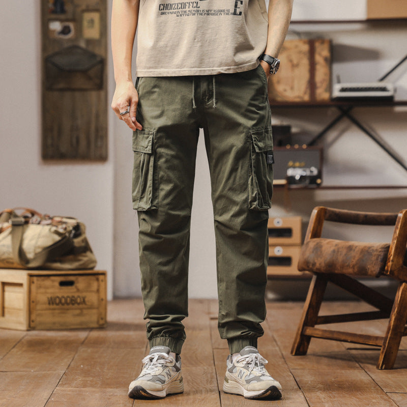 Herren Cargo-Jogger im technischen Utility-Design mit elastischem Tunnelzugbund und Mehrfachtaschen Mune Fashion