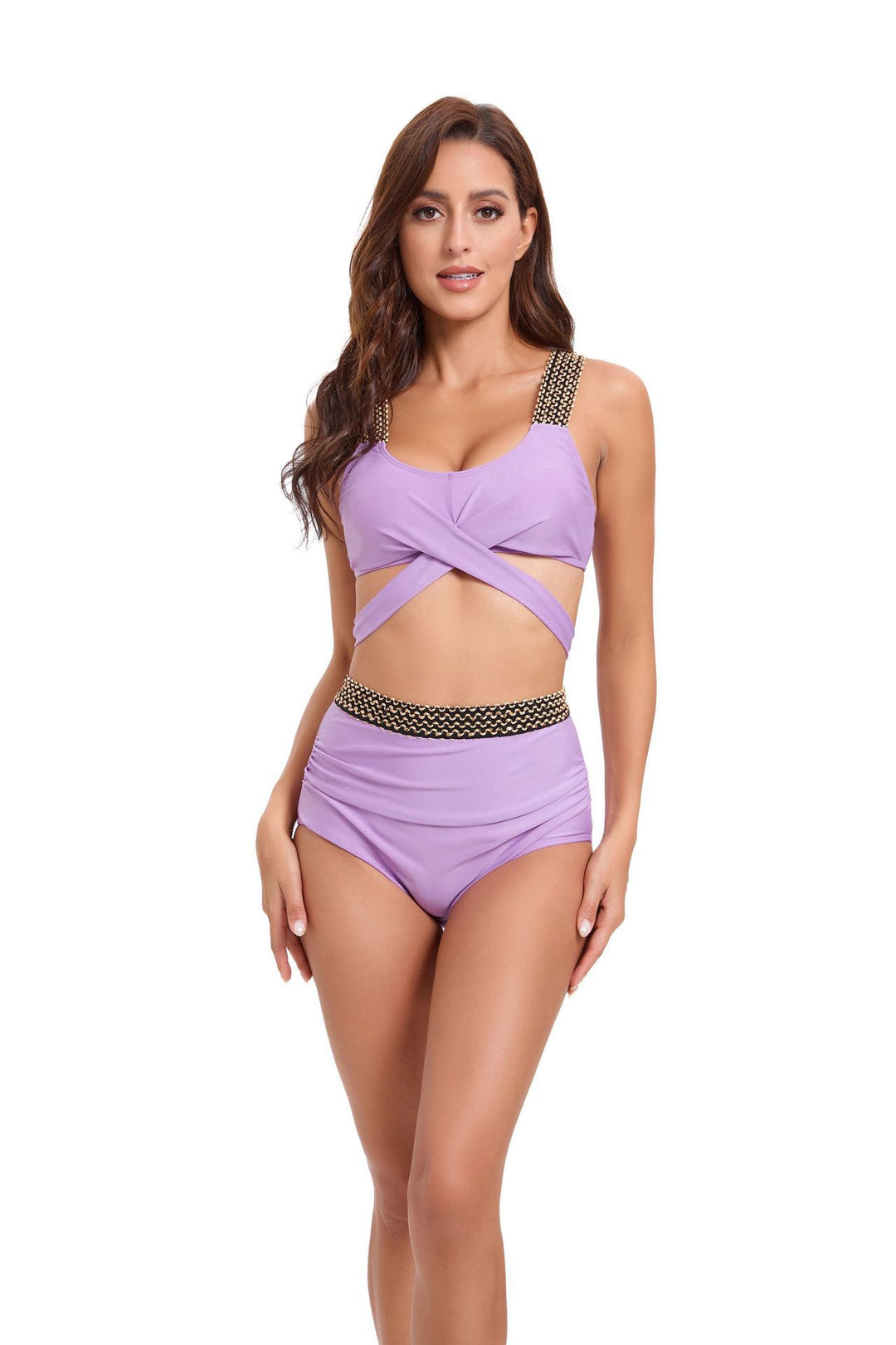 Women's Sporty Bikini Set with Sophisticated Wrap Design and Adjustable Straps Mune Fashion