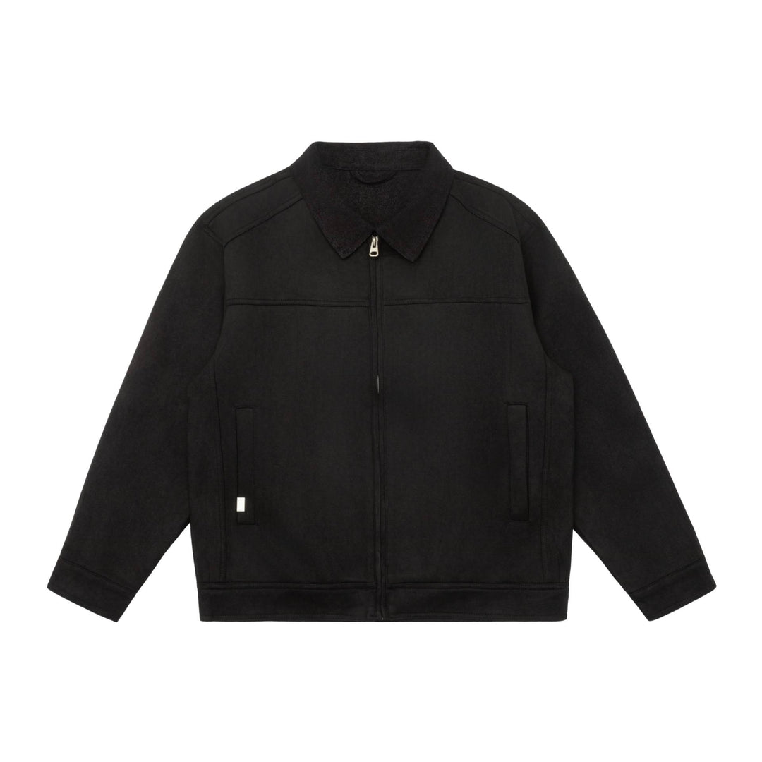 Men's short jacket in canvas workwear style with cord collar Mune Fashion
