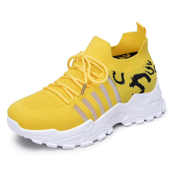 Women's Sporty Breathable Sneakers with Elastic Last and Non-Slip Sole Mune Fashion
