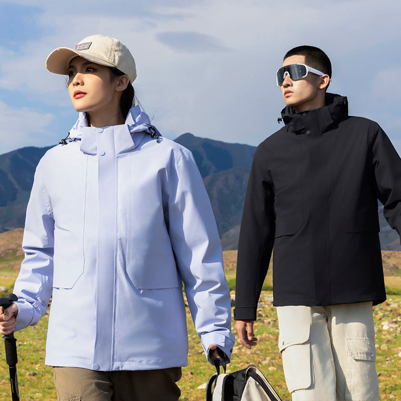 Men's Lightweight Waterproof Parka with Adjustable Hood and Concealed Zipper Mune Fashion