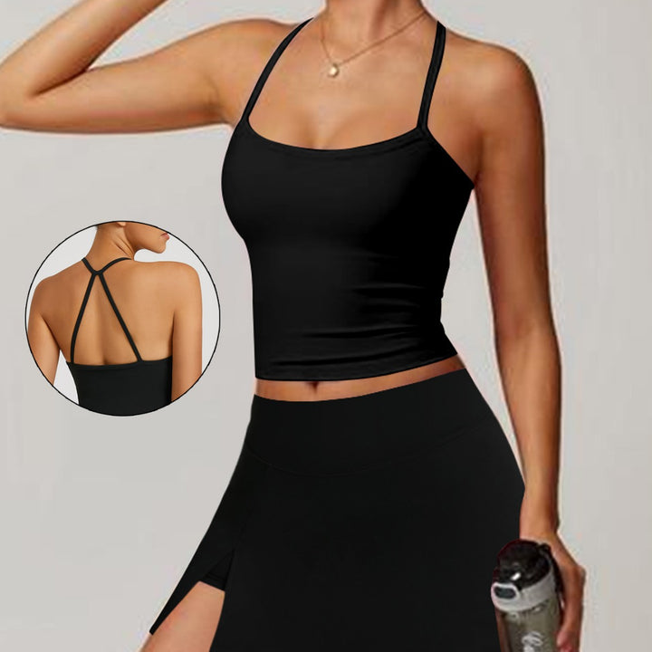 Women's sporty tank top with combined mini skirt Mune Fashion