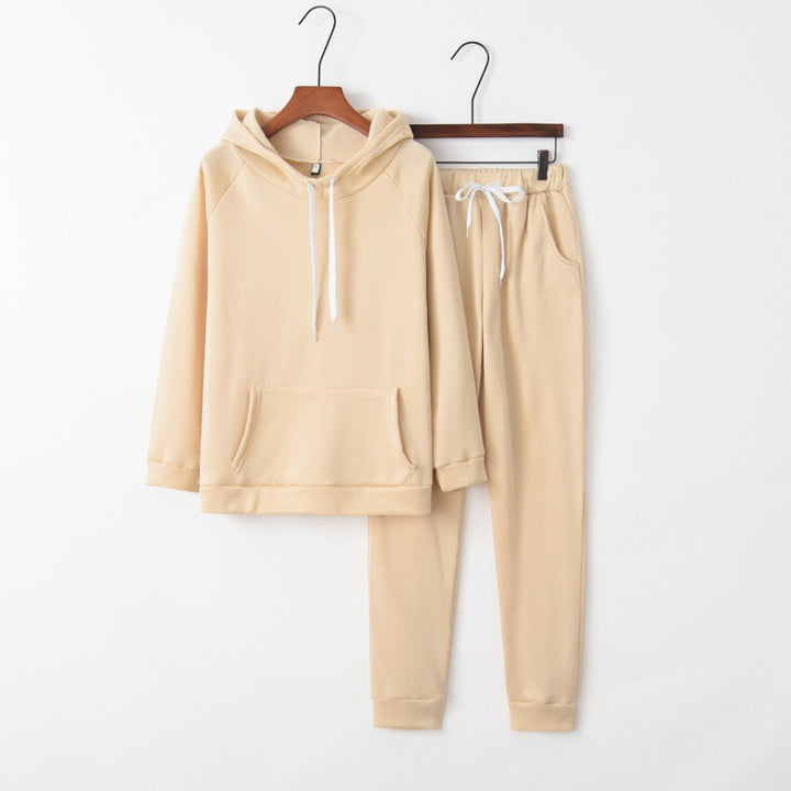 Ladies' tracksuit set made of soft fleece with hoodie and joggers Mune Fashion