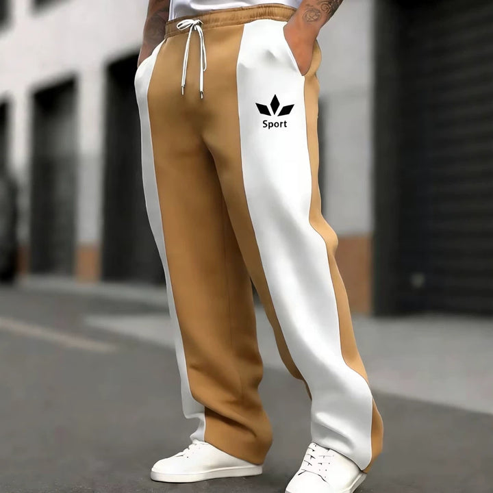 Men's sporty joggers with side stripes Mune Fashion