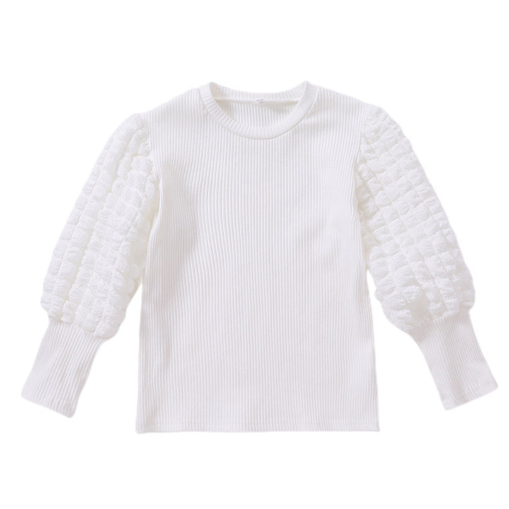 Women’s stylish sweater with voluminous ruffled sleeves Mune Fashion