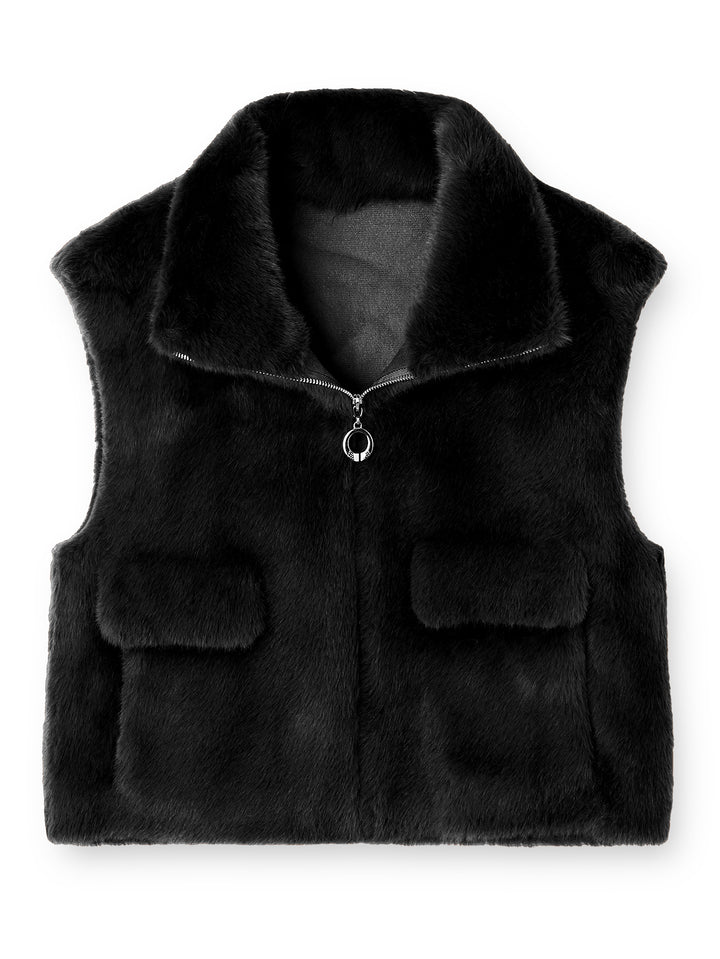Women's Cozy Faux Fur Vest Mune Fashion