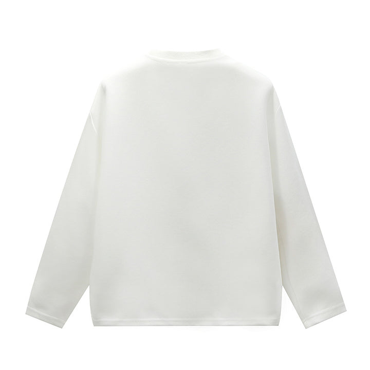 Unisex Minimalist Round Neck Sweatshirt with Raglan Sleeves Mune Fashion
