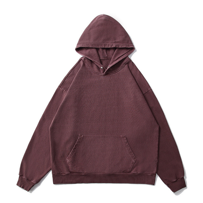 Unisex Oversized Hoodie with Kangaroo Pocket and Vintage Wash Mune Fashion