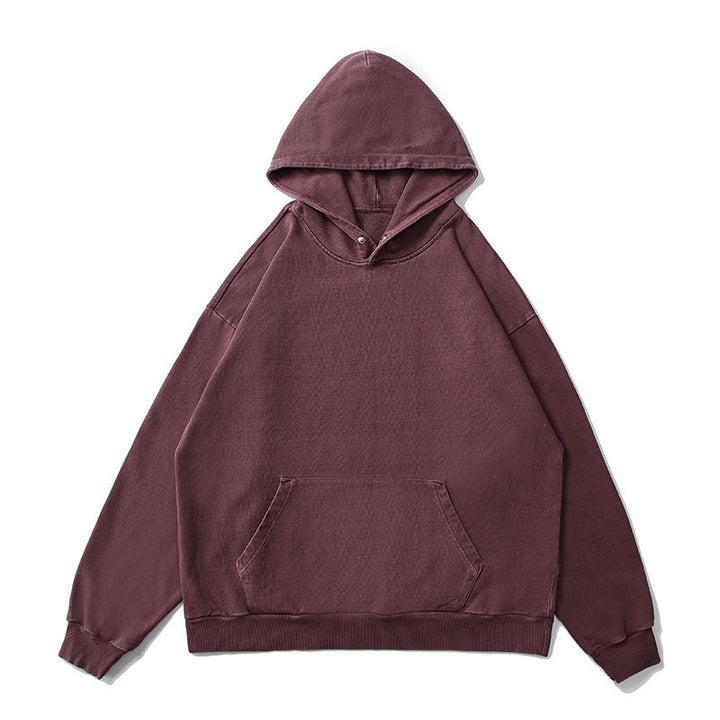 Unisex Oversized Hoodie with Kangaroo Pocket and Vintage Wash Mune Fashion
