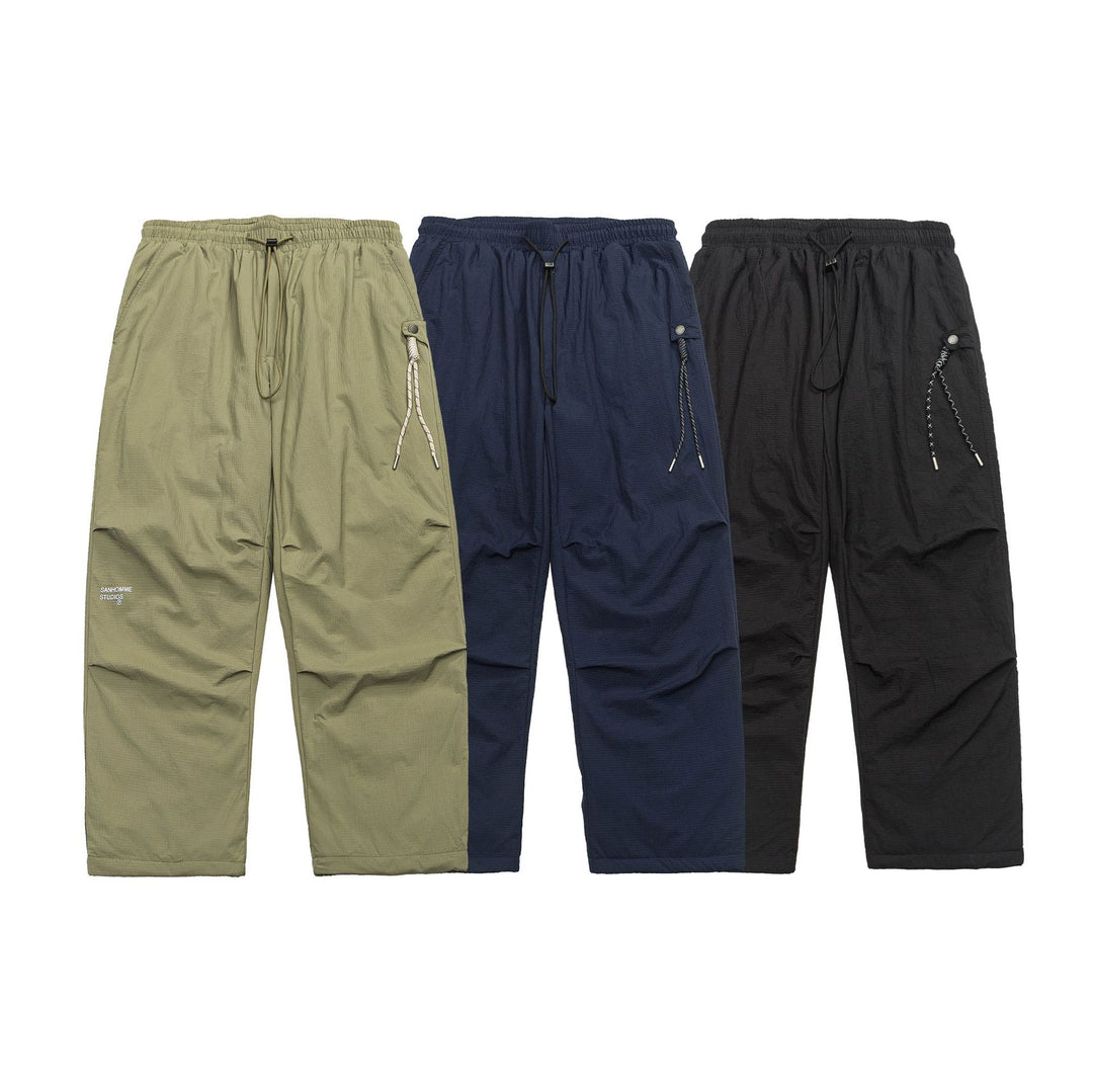 Men's Lightweight Ripstop Cargo Pants with Elastic Waistband and Utility Pocket Mune Fashion