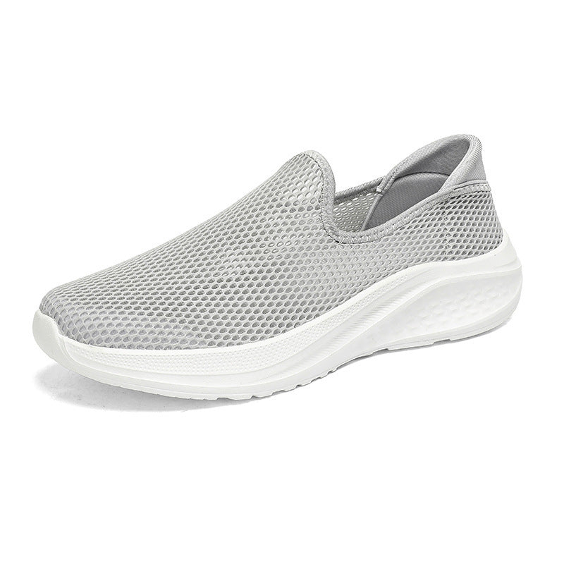 Men's breathable mesh sports shoe with slip-on design and shock-absorbing sole Mune Fashion