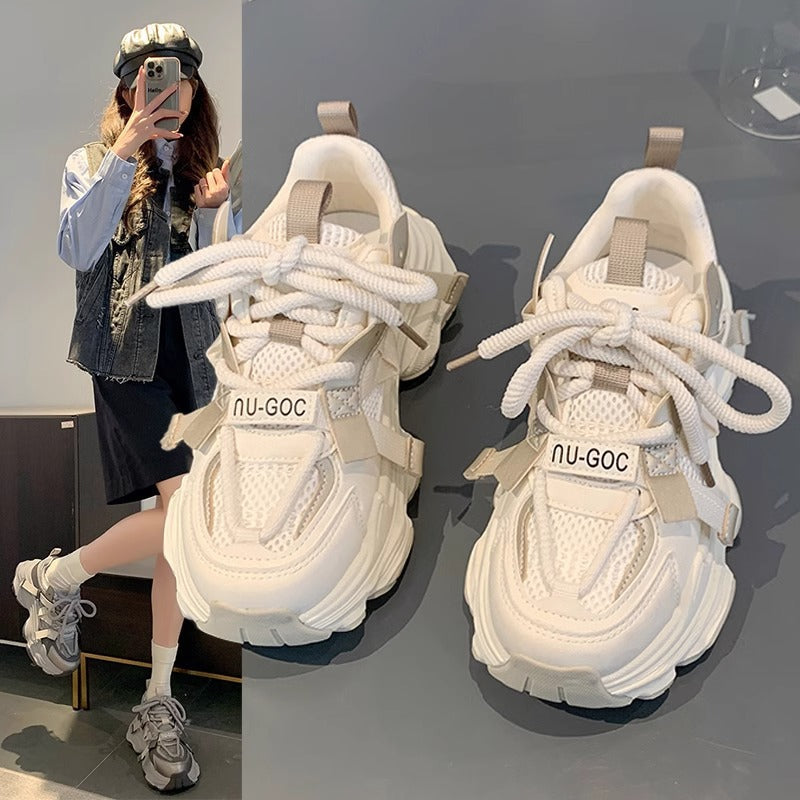 Women's Breathable Sneakers with Innovative Lacing System Mune Fashion