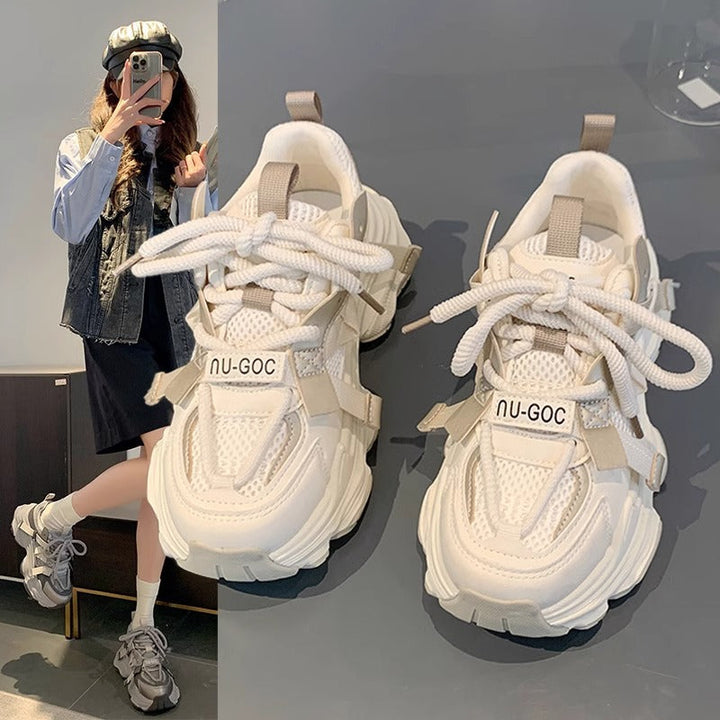 Women's Breathable Sneakers with Innovative Lacing System Mune Fashion