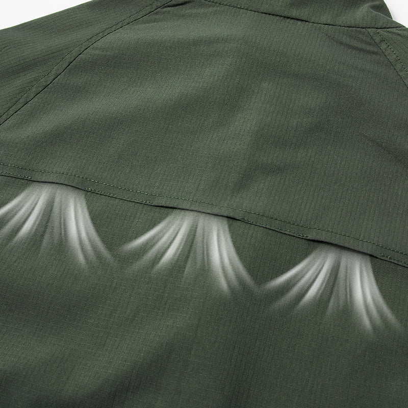 Men's lightweight outdoor jacket with high collar Mune Fashion