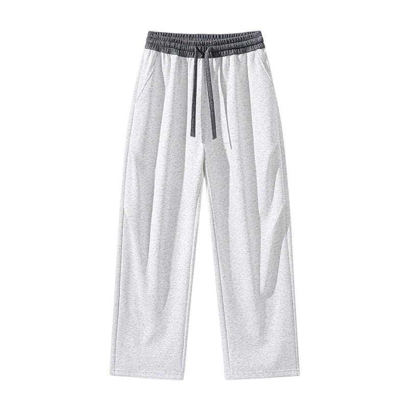 Men's straight-cut lounge joggers with elastic drawstring waistband & side pockets Mune Fashion