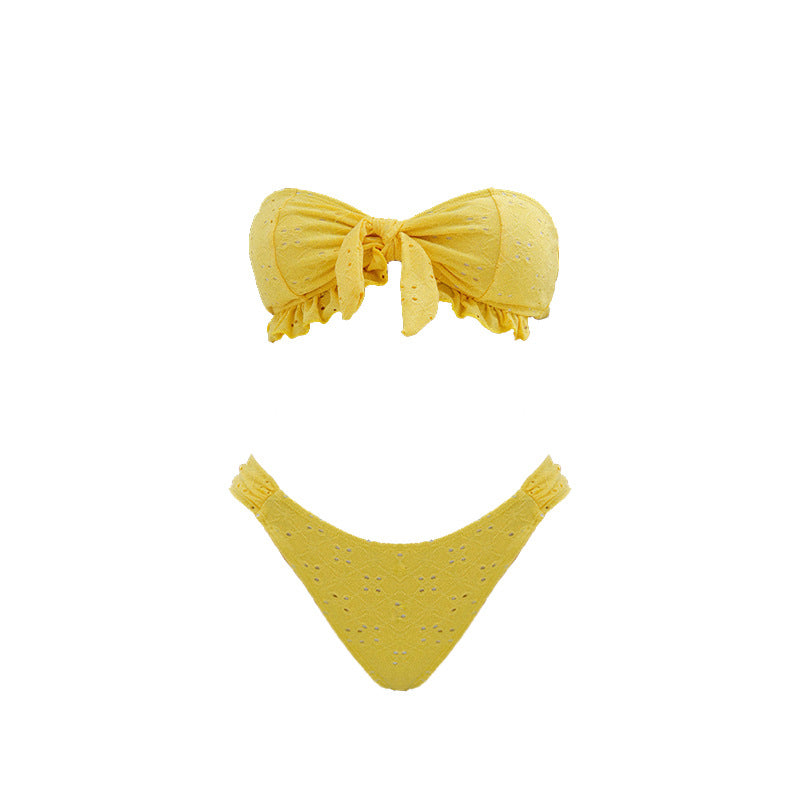 Women's bandeau bikini with playful ruffle design Mune Fashion