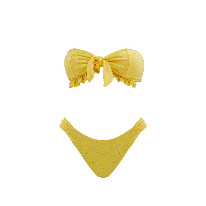 Women's bandeau bikini with playful ruffle design Mune Fashion